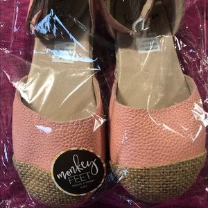 BNIB Monkey Feet Size 5/6 Pink Espadrilles